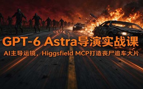 GPT-6 Astra导演实战：Higgsfield MCP运镜教程，AI生成丧尸追车大片