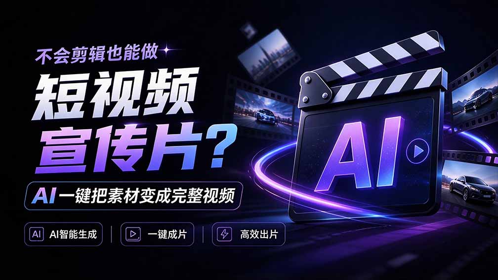 OpenFilm：不会剪辑也能用AI一键把素材生成短视频宣传片