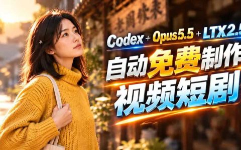 AI免费做情感短剧：Codex出图+LTX-2.5生成视频+Claude自动剪辑《停了的表》