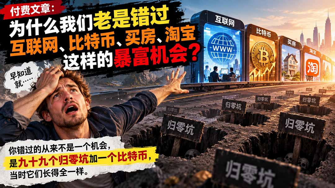 为什么我们总错过比特币买房等暴富机会？365天财报抓α方法