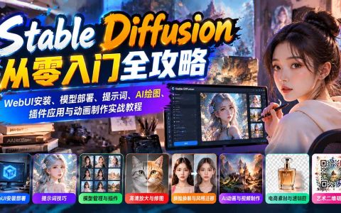 Stable Diffusion零基础入门：WebUI安装、模型部署、提示词与AI动画实战教程