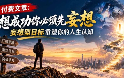 妄想型目标如何重塑人生认知？三步落地实操摆脱内耗突破现状
