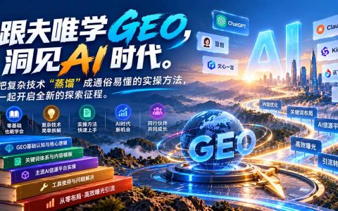 跟夫唯学GEO：零基础掌握AI搜索优化与内容引流实操课