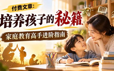 遇物则诲：家庭教育高手进阶指南，不吼不叫培养孩子自律与责任感