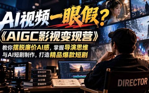 AI视频摆脱廉价感：导演思维+AI短剧制作，解决表情僵硬镜头断层