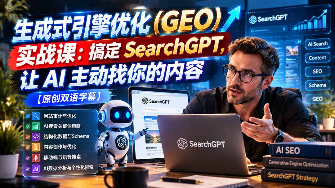 GEO实战课：SearchGPT优化、结构化数据与AI搜索策略