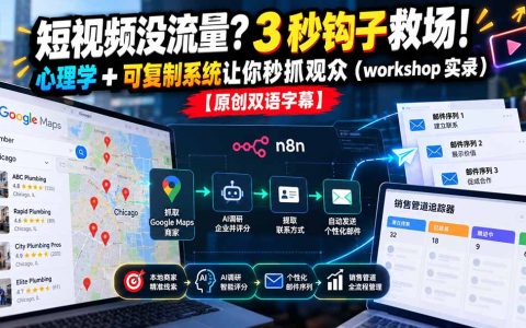 短视频没流量？3秒钩子+心理学+可复制系统，秒抓观众｜双语字幕