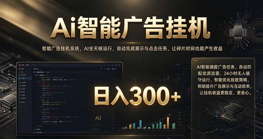 闲置设备G机赚钱：AI广告自动化任务系统实操避坑指南
