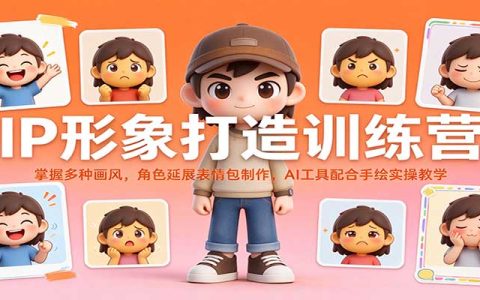 IP形象设计训练营：AI辅助多画风表情包制作与手绘实操