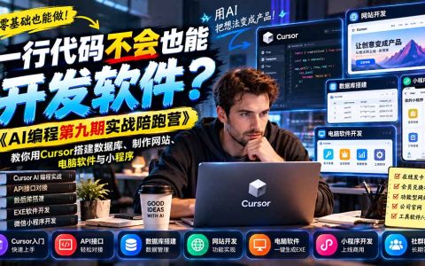 零基础用Cursor学AI编程：网站数据库小程序开发实战