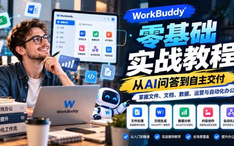 WorkBuddy零基础教程：AI办公文件文档数据自动化实战