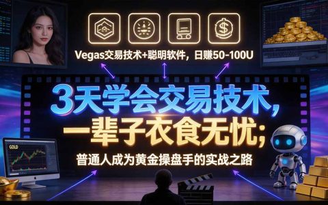 3天学会黄金期货交易系统，AI智能软件辅助，小白也能看懂趋势交易