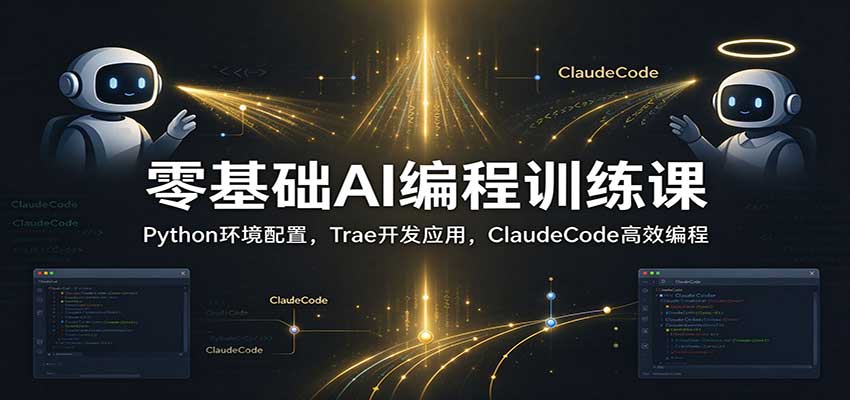 零基础AI编程课：Python+Trae+ClaudeCode实战开发网站与工具