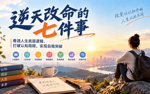 付费文章：逆天改命的七件事，打破认知局限，解决学习工作婚恋育儿困境实现自我突破