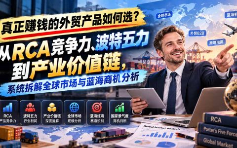 外贸B2B产品怎么选？RCA+波特五力+价值链拆解蓝海商机