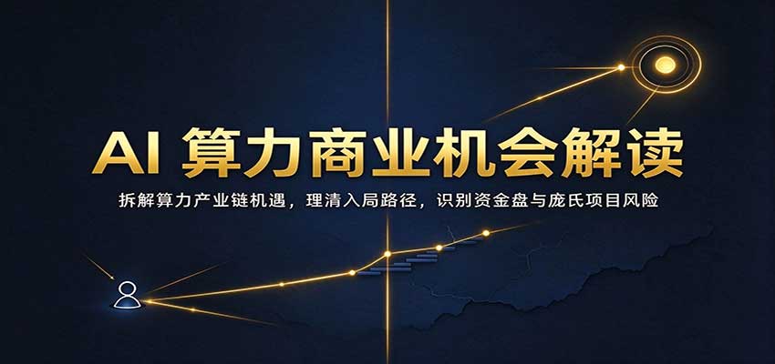 AI算力商业机会课：拆解算力产业链入局路径，识别资金盘风险