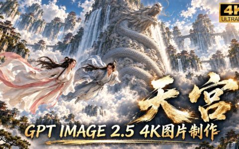GPT Image 2.5实测：4K画质皮肤手指修图与天宫场景全面测评