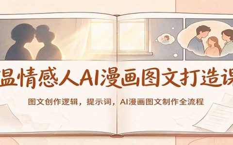 温情感人AI漫画图文课：提示词与全流程制作，新手快速上手