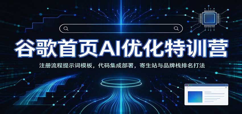 谷歌SEO AI实战：Claude工具链+次级站搭建+寄生站品牌栈排名