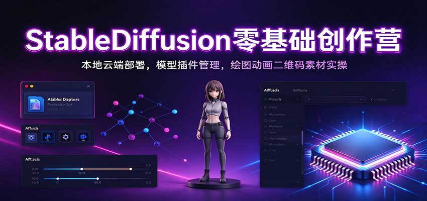Stable Diffusion零基础入门:本地云端部署+模型插件管理+绘图动画二维码实操全攻略 Stable Diffusion零基础入门:本地云端部署+模型插件管理+绘图动画二维码实操全攻略