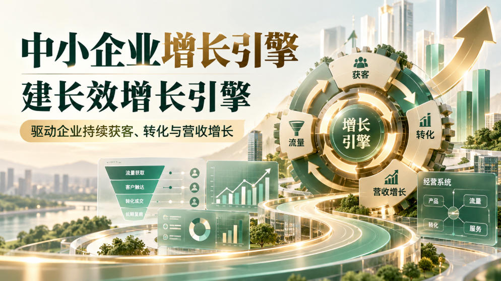 中小企业增长引擎:8节课搭建引流转化复购闭环,破解获客难转化低 中小企业增长引擎:8节课搭建引流转化复购闭环,破解获客难转化低