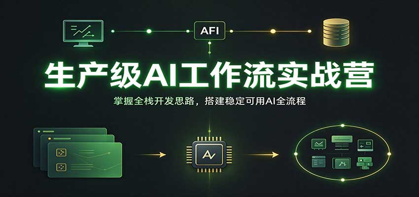 AI工作流全栈实战营：六周从零搭建稳定可用的生产级AI自动化流程