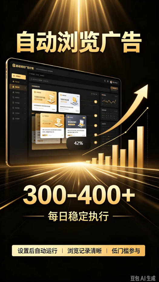 自动浏览广告计划0门槛副业变现300方法被动收入项目无需人工操作 自动浏览广告计划0门槛副业变现300方法被动收入项目无需人工操作