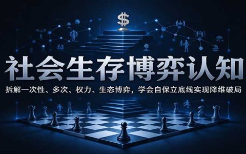 社会博弈四层认知：一次性、多次、权力、生态博弈自保破局指南