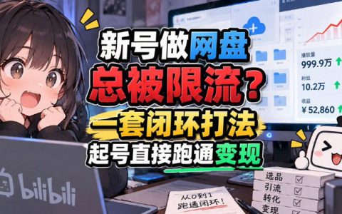 网盘拉新SOP小白宝典：夸克迅雷快鸭推广实操教程，全程不限流打法