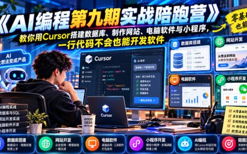 零基础AI编程实战：Cursor开发网站数据库小程序与电脑软件