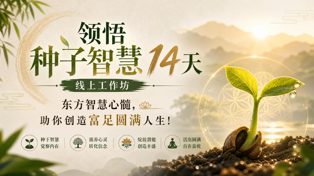 鹿大米种子智慧14天工作坊｜财富关系实操模板，创造富足圆满人生