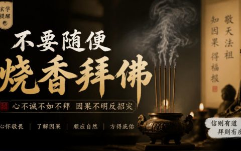 玄学提醒：不要随便烧香拜佛，景区寺庙祈福求财求平安为何反招霉运