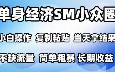 2026单身经济情感赛道手机实操，小白复制粘贴模板当天见收益