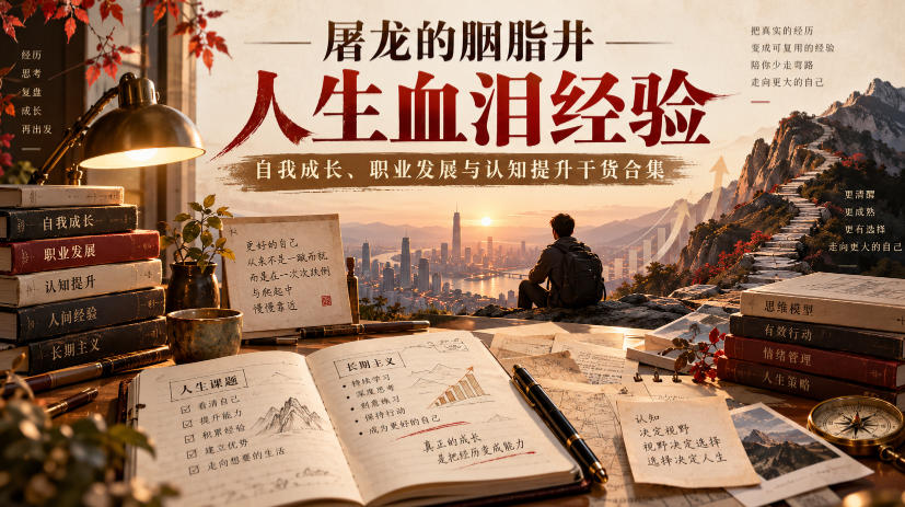 屠龙的胭脂井人生经验合集：自我成长职业发展认知提升干货