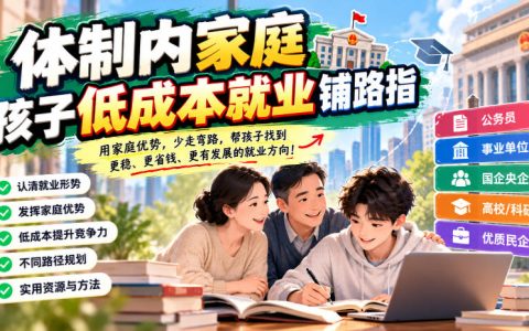 体制内家庭孩子低成本就业铺路指南：教育内卷文凭贬值就业困难下如何破局规划