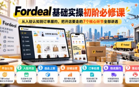 Fordeal新手开店实操课：7环节讲透选品利润测算与ODR订单风控