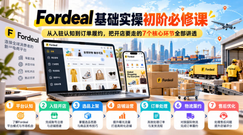 Fordeal新手开店实操课：7环节讲透选品利润测算与ODR订单风控
