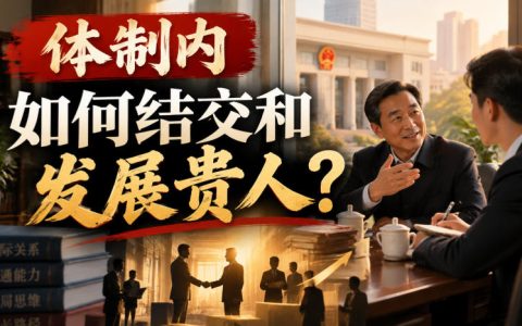 体制内如何结交发展贵人？跟对人做对事，职场晋升少走弯路