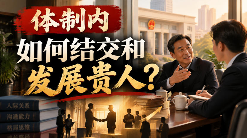 体制内如何结交发展贵人？跟对人做对事，职场晋升少走弯路