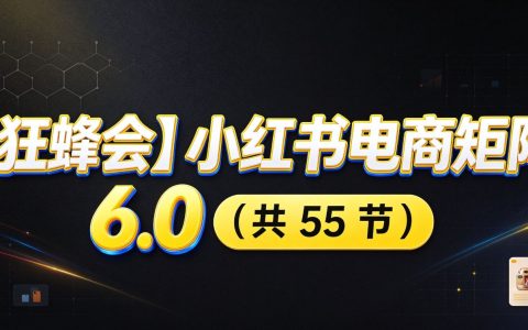 小红书电商实战6.0：开店选品+AI搬款图文矩阵+发货售后全流程