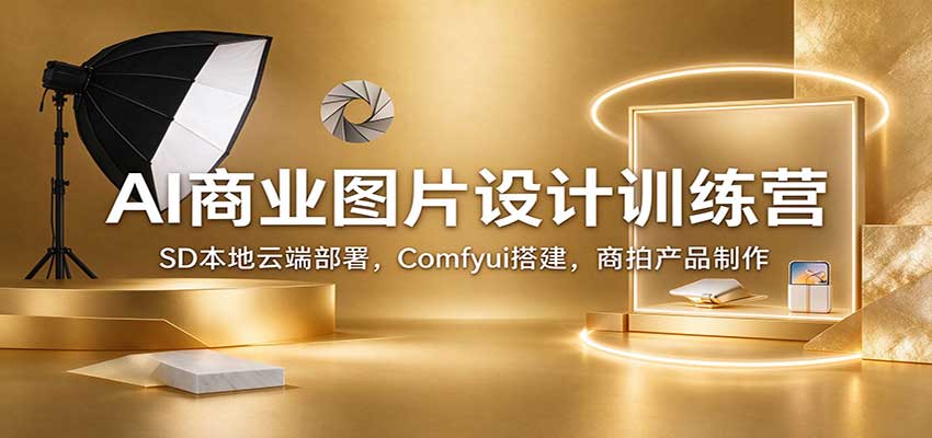 AI商业图片设计训练营：SD本地云端部署+Comfyui搭建+Flux商拍产品制作