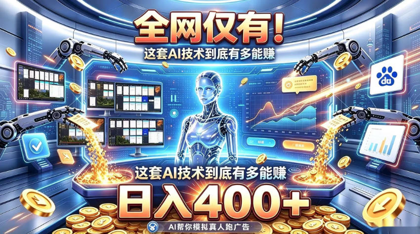 AI自动化G机变现400方法 无需人工干预的被动变现技术揭秘
