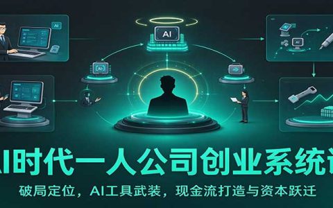 AI时代一人公司创业课：从定位到AI工具与现金流打造