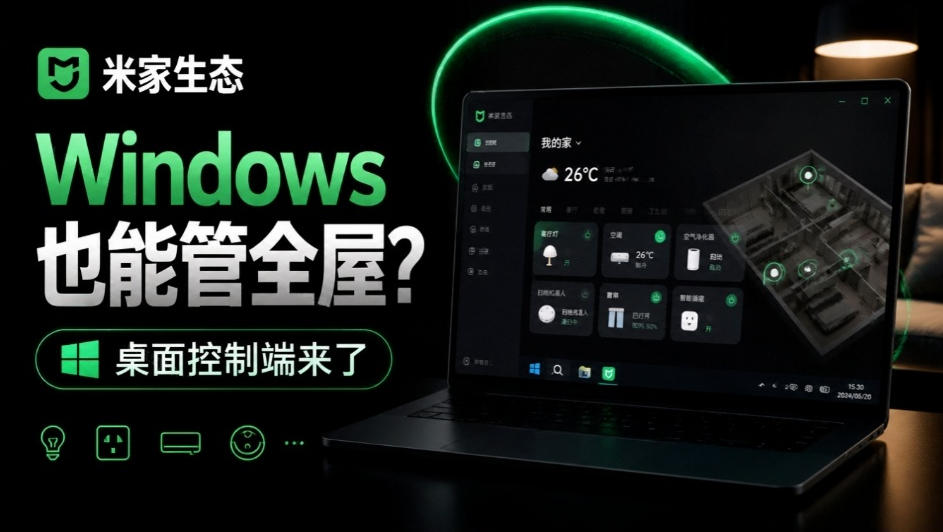 Windows电脑管全屋米家设备：MiHome-Windows开源桌面控制端，扫码即控省心