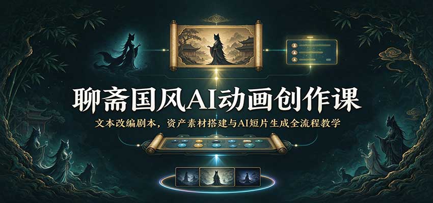 2026 聊斋国风AI动画全流程:剧本改编与资产搭建实战 2026 聊斋国风AI动画全流程:剧本改编与资产搭建实战