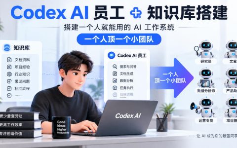Codex+Obsidian知识库搭建，AI员工团队实战，一人顶小团队