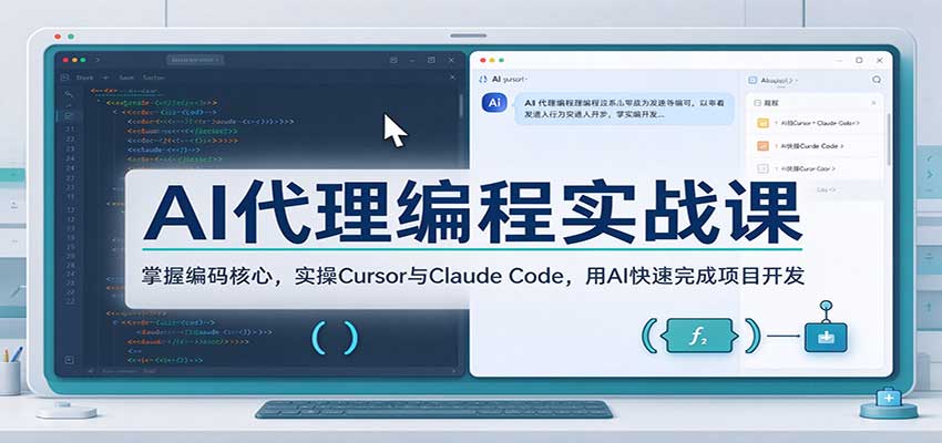 AI代理编程实战:Cursor与Claude Code项目开发速成 AI代理编程实战:Cursor与Claude Code项目开发速成