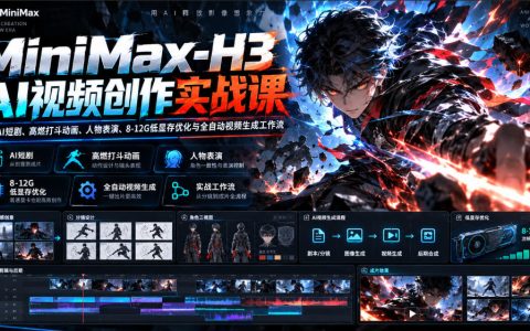 MiniMax-H3 AI视频实战：低显存优化+自动化工作流，短剧打斗动画全掌握