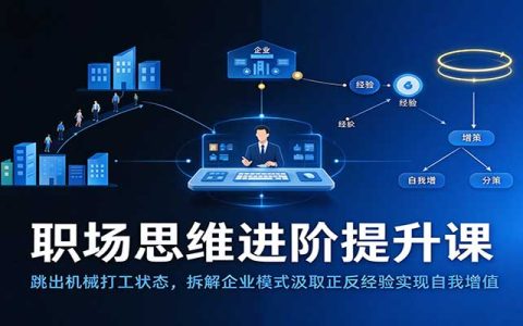 职场思维进阶：上班族如何拆解企业商业模式实现自我增值