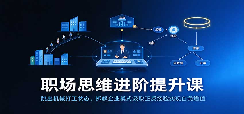 职场思维进阶：上班族如何拆解企业商业模式实现自我增值
